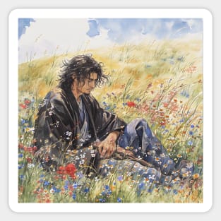 Vagabond Chronicles: Samurai Journeys, Manga Excellence, and Artistic Wonders Unveiled Sticker